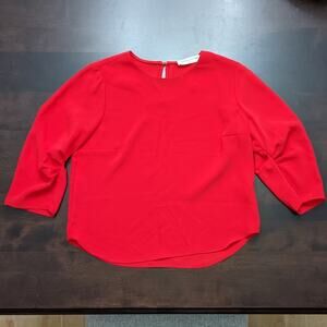 Amanda Uprichard Red Blouse